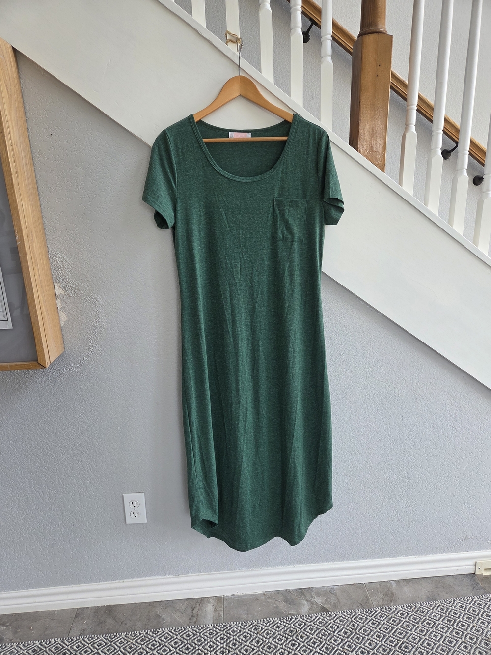 Comfy Green T-Shirt Dress